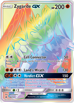 Pokemon Forbidden Light Zygarde-GX - 136