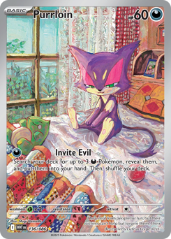Pokemon White Flare Purrloin - 136