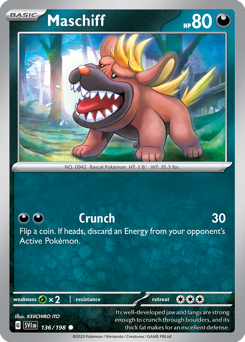 Pokemon Scarlet & Violet Maschiff - 136