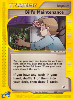 Pokemon Expedition Base Set Bill's Maintenance - 137