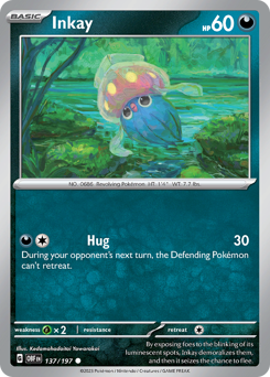 Pokemon Obsidian Flames Inkay - 137