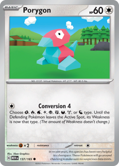 Pokemon 151 Porygon - 137