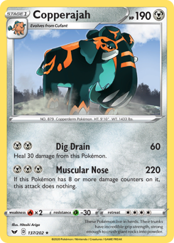 Pokemon Sword & Shield Copperajah - 137