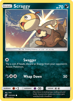 Pokemon Unified Minds Scraggy - 137