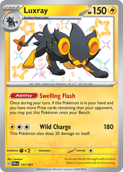 Pokemon Paldean Fates Luxray - 137