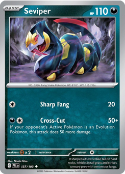 Pokemon Paldea Evolved Seviper - 137