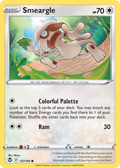 Pokemon Silver Tempest Smeargle - 137