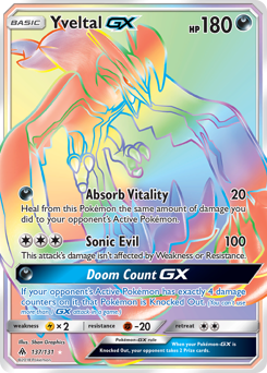 Pokemon Forbidden Light Yveltal-GX - 137