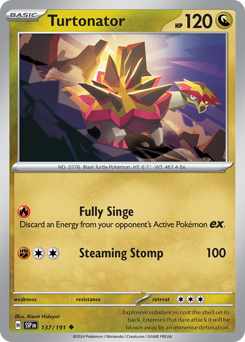Pokemon Surging Sparks Turtonator - 137