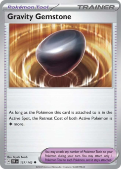 Pokemon Stellar Crown Gravity Gemstone - 137