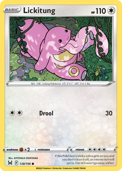 Pokemon Lost Origin Lickitung - 138