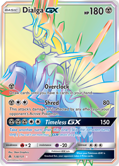 Pokemon Forbidden Light Dialga-GX - 138
