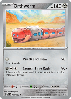 Pokemon Paradox Rift Orthworm - 138