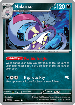 Pokemon Obsidian Flames Malamar - 138