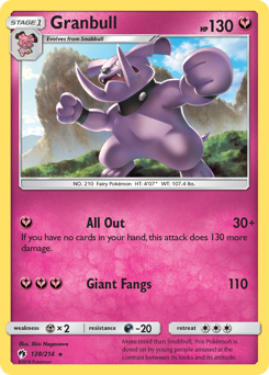 Pokemon Lost Thunder Granbull - 138