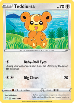 Pokemon Darkness Ablaze Teddiursa - 138
