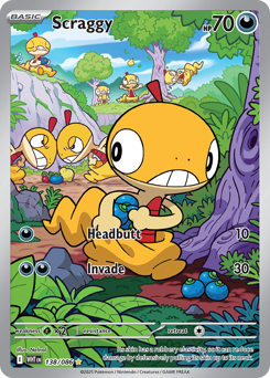 Pokemon White Flare Scraggy - 138