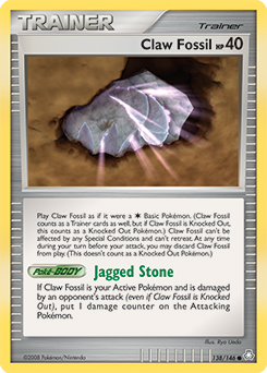 Pokemon Legends Awakened Claw Fossil - 138