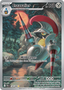 Pokemon Black Bolt Escavalier - 138