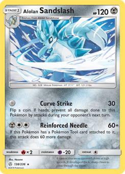 Pokemon Cosmic Eclipse Alolan Sandslash - 138