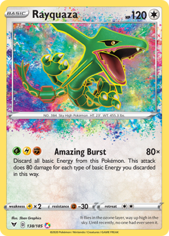 Pokemon Vivid Voltage Rayquaza - 138