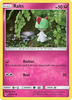 Pokemon Lost Thunder Ralts - 139