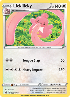 Pokemon Lost Origin Lickilicky - 139