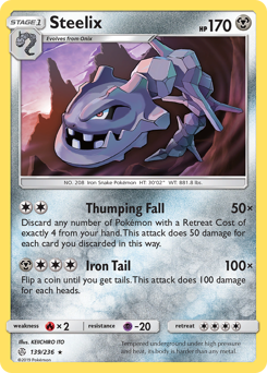 Pokemon Cosmic Eclipse Steelix - 139