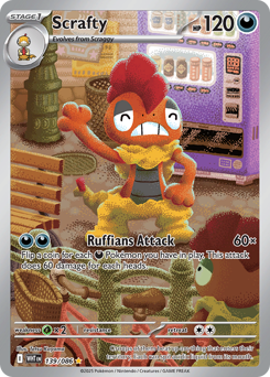 Pokemon White Flare Scrafty - 139