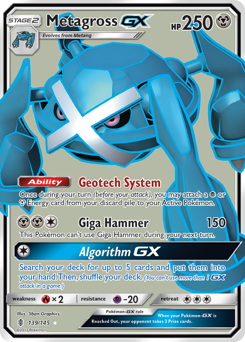 Pokemon Guardians Rising Metagross-GX - 139