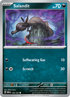 Pokemon Obsidian Flames Salandit - 139