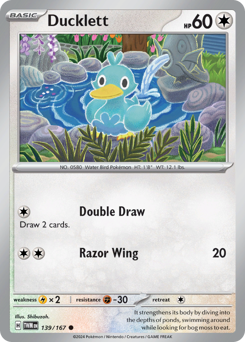 Pokemon Twilight Masquerade Ducklett - 139