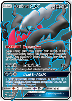 Pokemon Burning Shadows Darkrai-GX - 139
