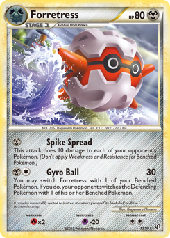 Pokemon HS—Undaunted Forretress - 13