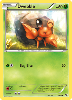 Pokemon Legendary Treasures Dwebble - 13
