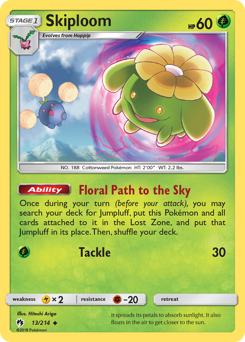 Pokemon Lost Thunder Skiploom - 13