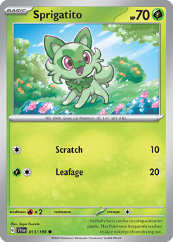 Pokemon Scarlet & Violet Sprigatito - 13