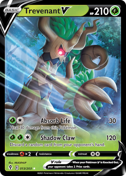 Pokemon Evolving Skies Trevenant V - 13