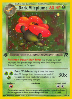 Pokemon Team Rocket Dark Vileplume - 13