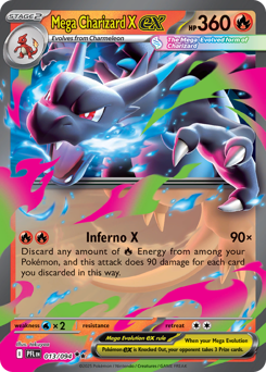 Pokemon Phantasmal Flames Mega Charizard X ex - 13