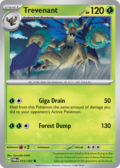 Pokemon Twilight Masquerade Trevenant - 13