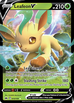 Pokemon Crown Zenith Leafeon V - 13