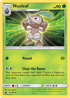 Pokemon Celestial Storm Nuzleaf - 13