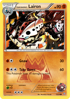 Pokemon Double Crisis Team Magma's Lairon - 13