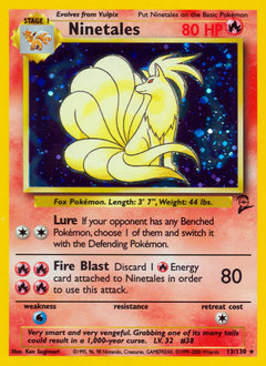 Pokemon Base Set 2 Ninetales - 13