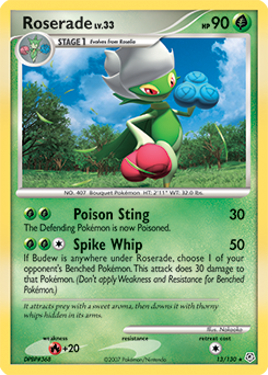 Pokemon Diamond & Pearl Roserade - 13