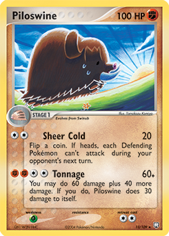 Pokemon Team Rocket Returns Piloswine - 13