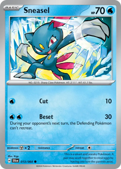 Pokemon Shrouded Fable Sneasel - 13