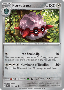 Pokemon Destined Rivals Forretress - 140