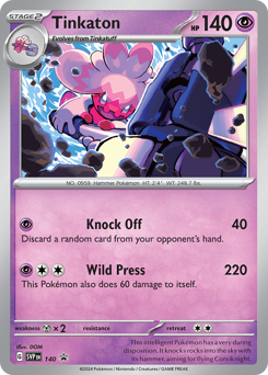 Pokemon Scarlet & Violet Black Star Promos Tinkaton - 140
